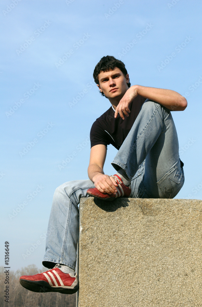 thoughtful teenager