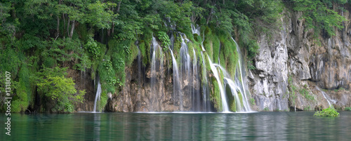 waterfall in plitvice lake