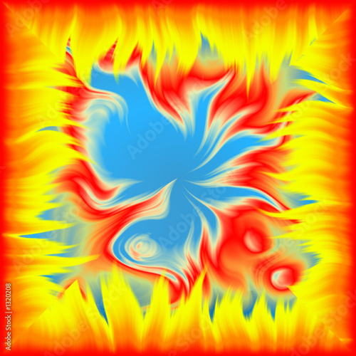 color fiery abstraction