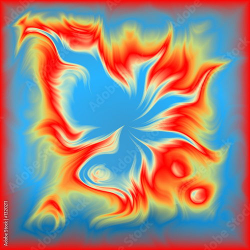 color fiery abstraction