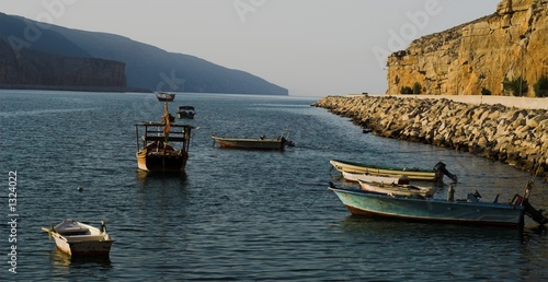 ormuz fjord in the evening