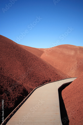 walkway through the painted hills