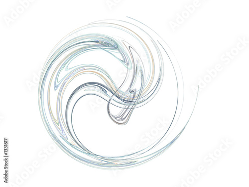 fractal, yin yang symbol.