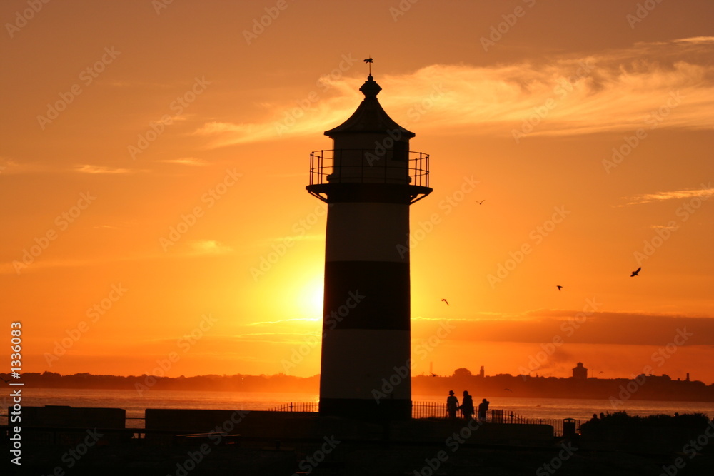 sunset at the lighthouse