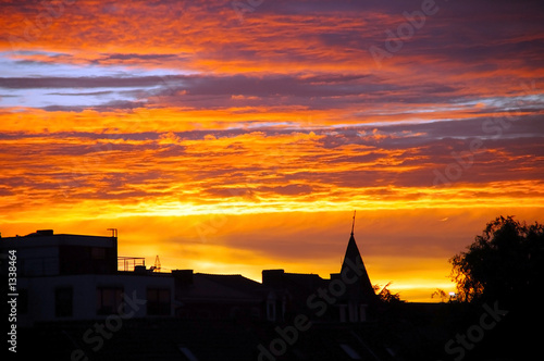 golden urban sunset. © Patrick Hermans