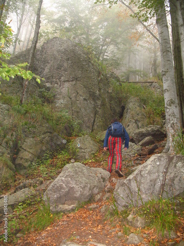 woman climbing