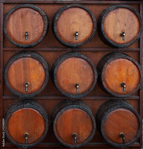 wine barrels stand