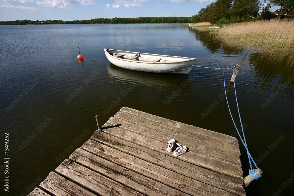 Naklejka premium lake fun