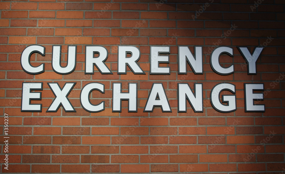 Obraz premium currency exchange sign