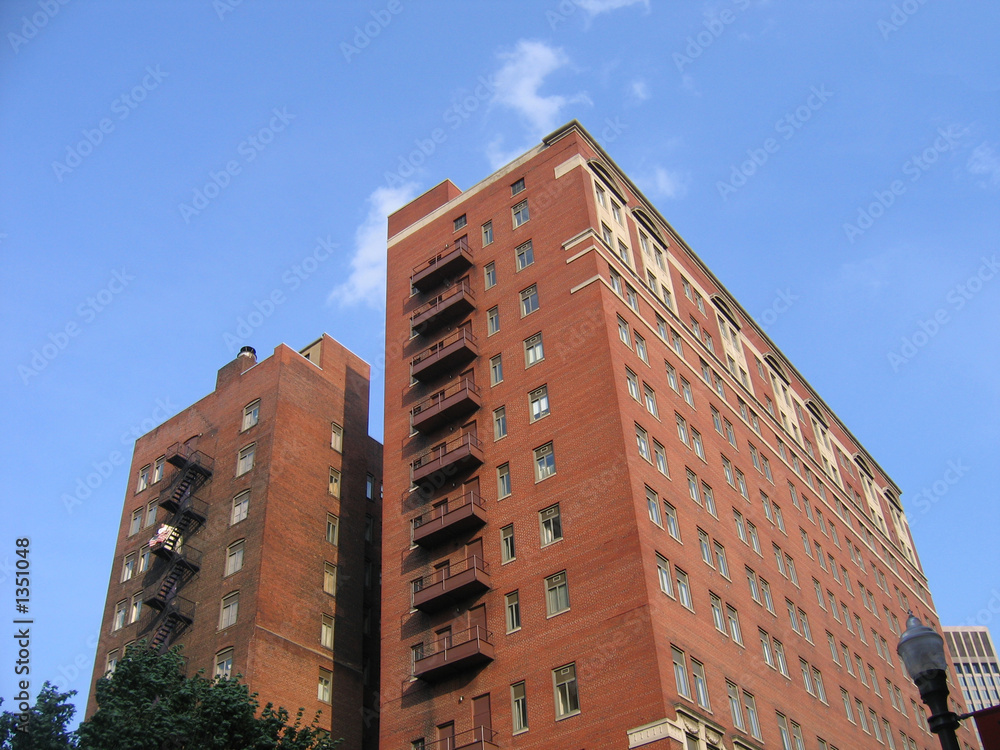pair of apartment buildings pair of apartment buildings