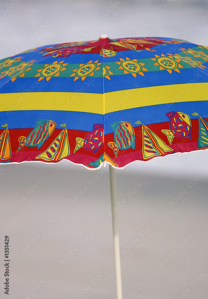 colorful beach umbrella