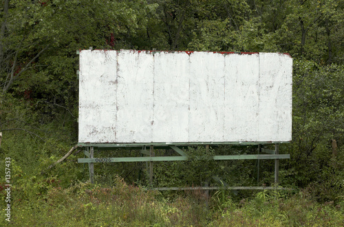 blank old billboard