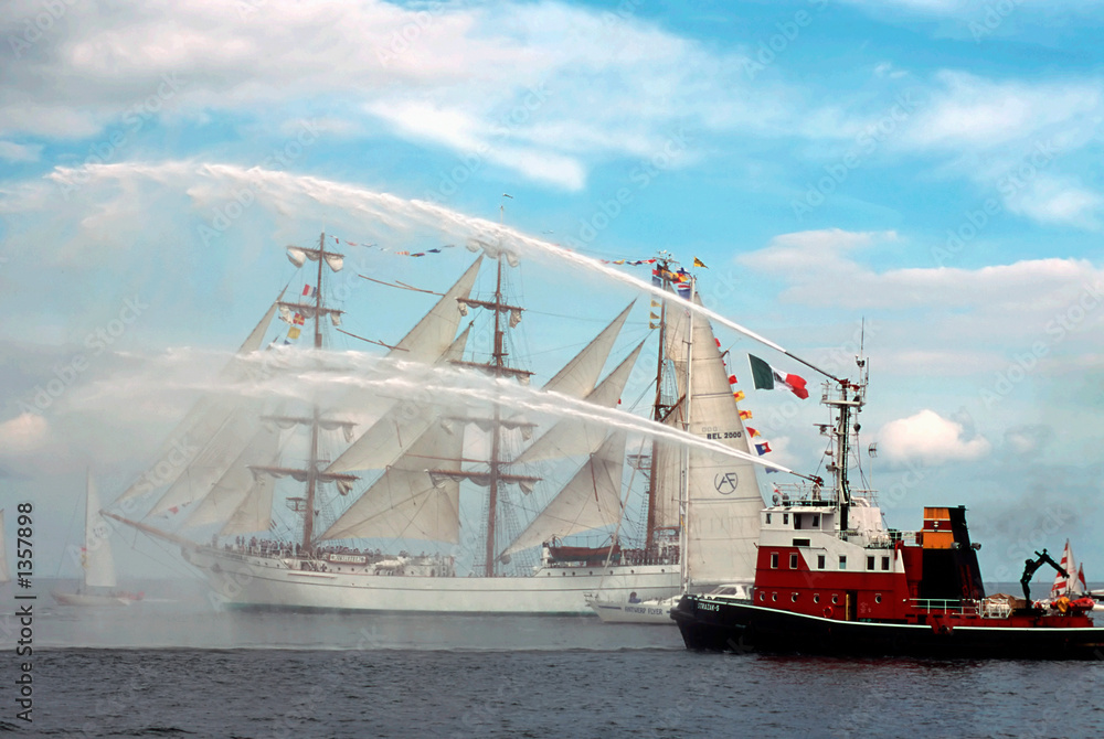 Naklejka premium sailing-ship-2