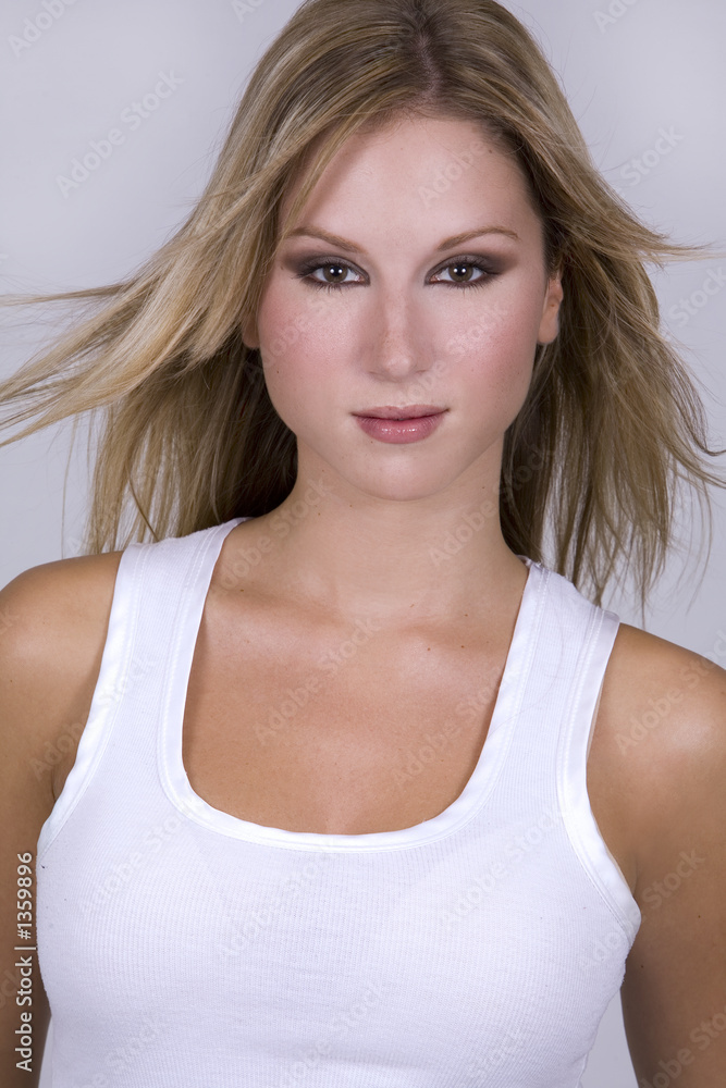 beautiful blond model