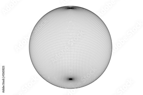 3d ball wireframe