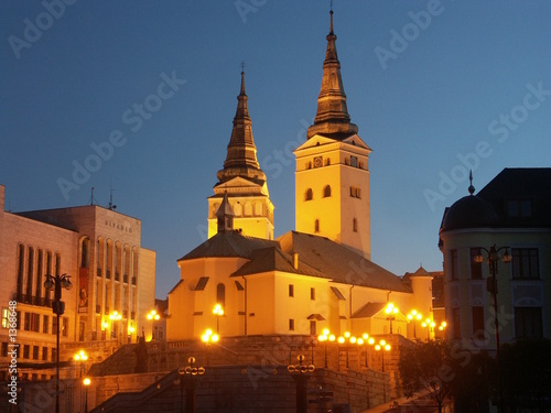 Foto abend in stadt