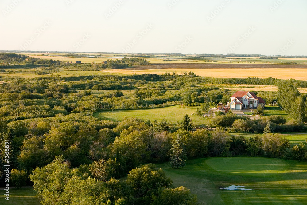 house on golf course