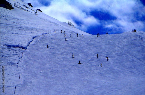 piste de ski à val d'isère photo