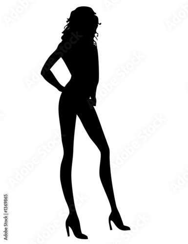 female silhouette photo