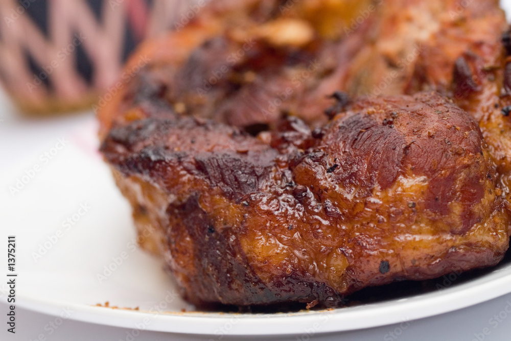 baked pork meat baked pork meat