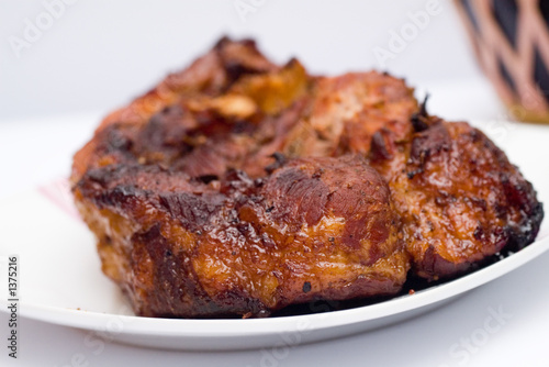 baked pork meat