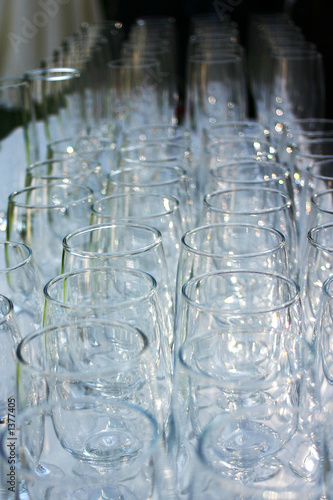 wine glasses from above