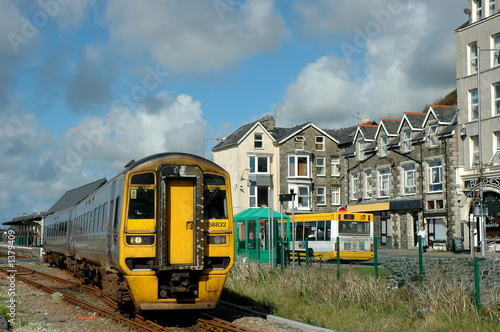 train leaving barmouth station