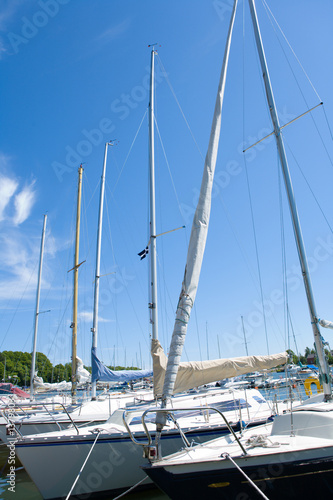 sailboats in dock