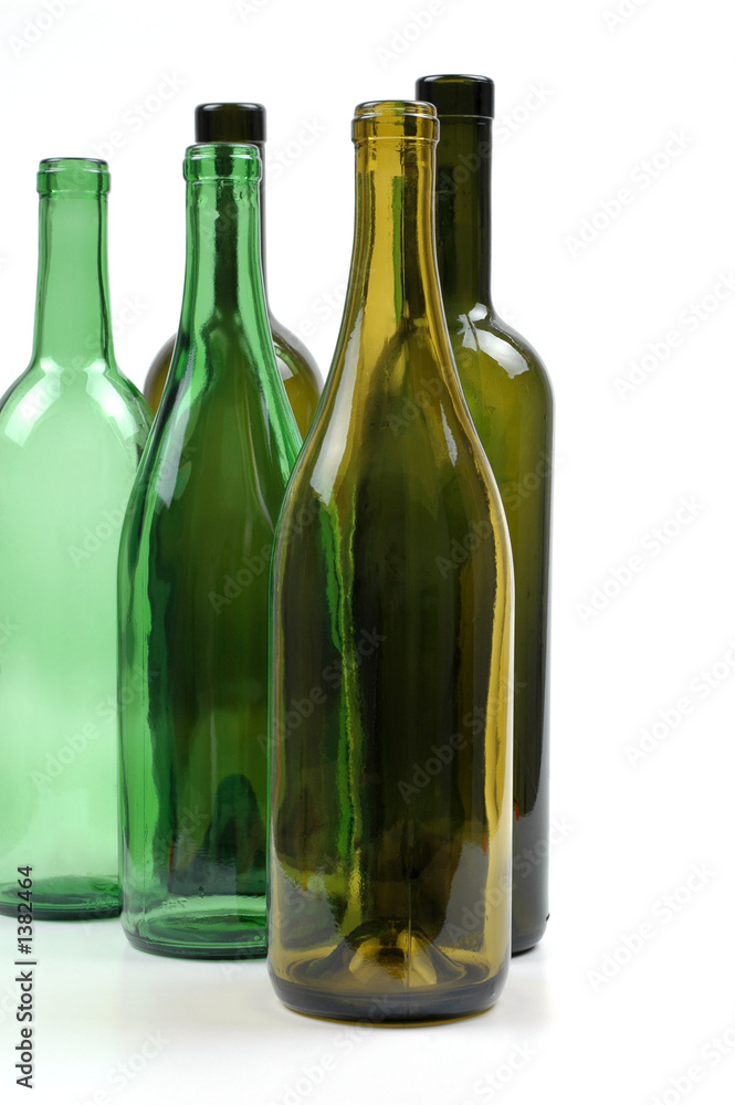 empty wine bottles