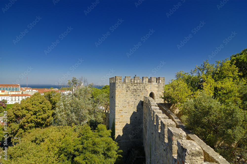 view of lisbon castle