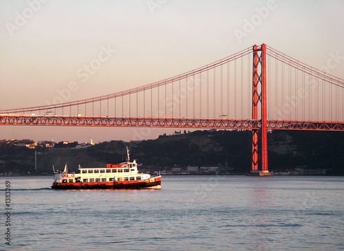 bridge over tagus river