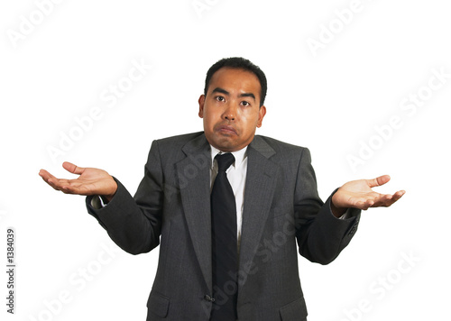 business man shrug