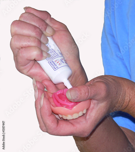 don't bite the hand that glues you... photo