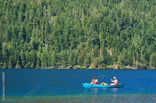kayaking by the lakeshore
