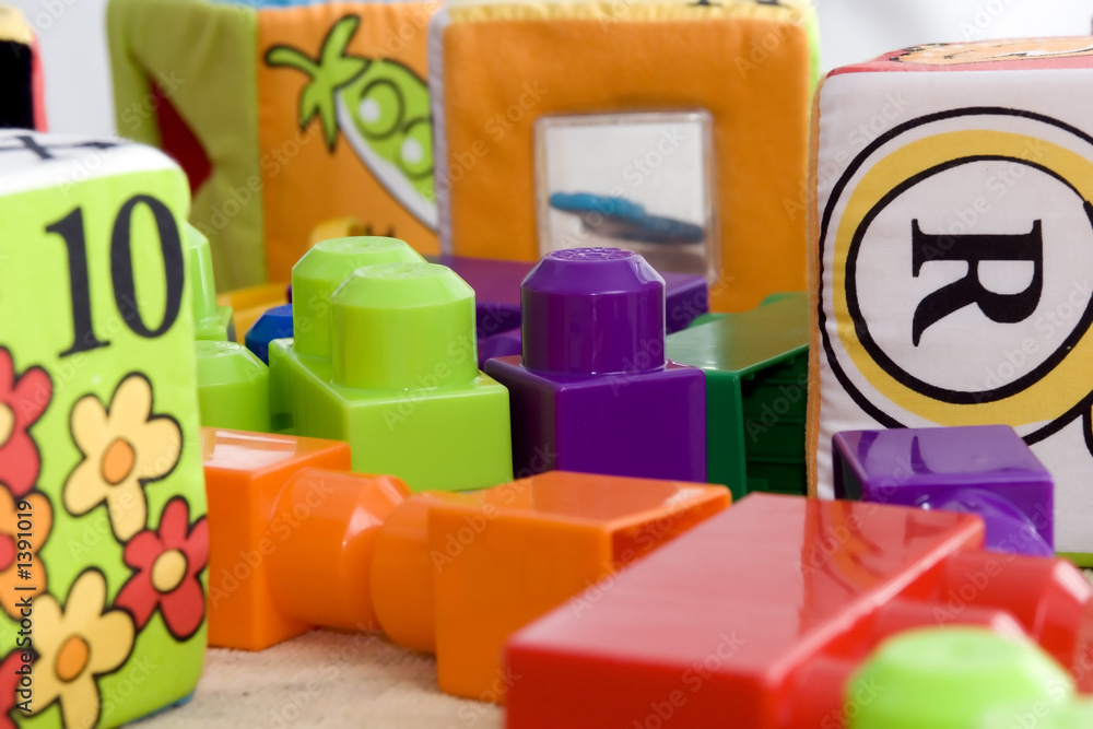 Naklejka premium toys on the floor 1