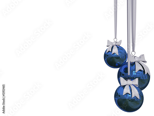 christmas ball  isolated over white