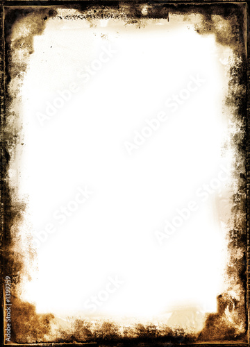grunge border over white