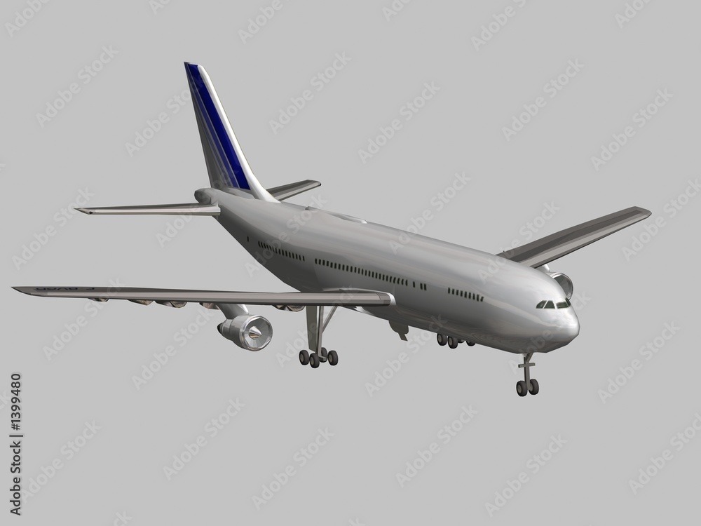 Obraz premium avion airbus 3d