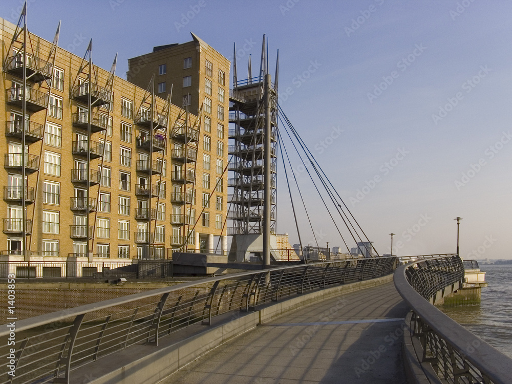 Naklejka premium england london docklands canary wharf complex