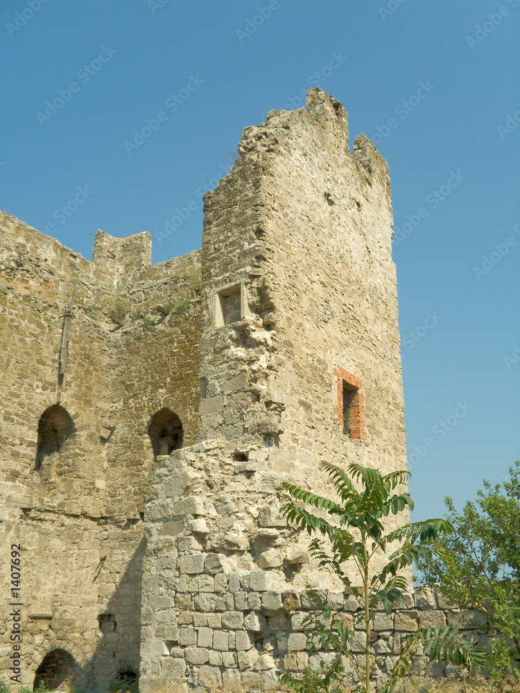 ruins - tower of old fortress
