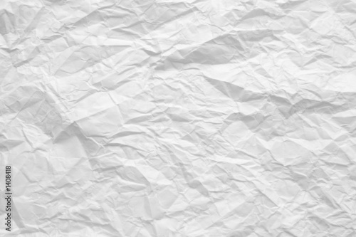 crumple  white paper