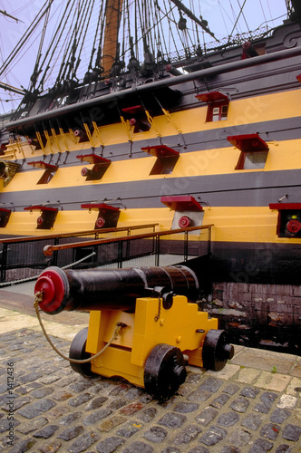 Fényképezés cannon hms victory nelsons flagship portsmouth his