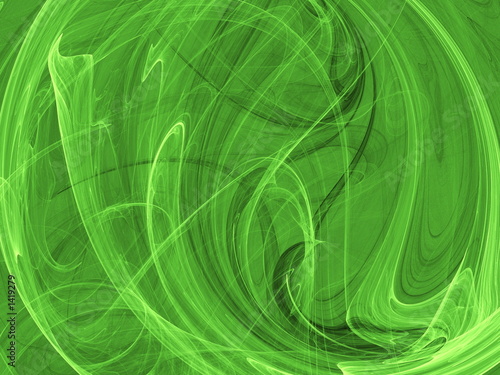 abstract green shape