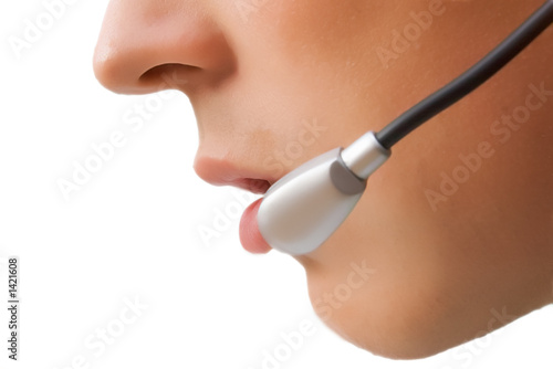 face with microphone