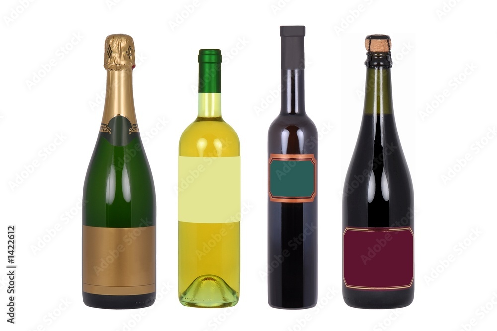 bottles of wine with blank label bottles of wine with blank label