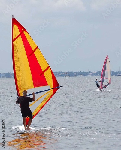 windsurfing on key biscayne