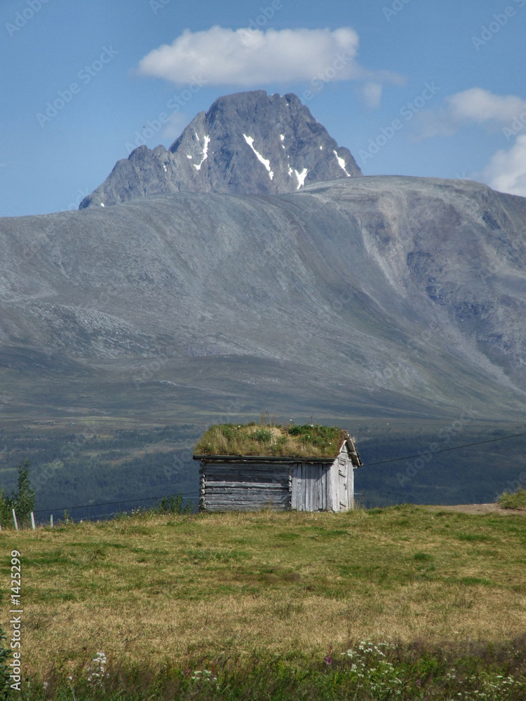 mountain cabin in scandinavia