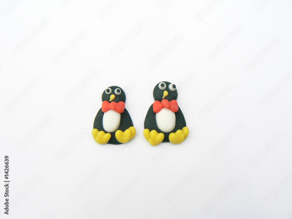 Obraz premium penguin cake decorations