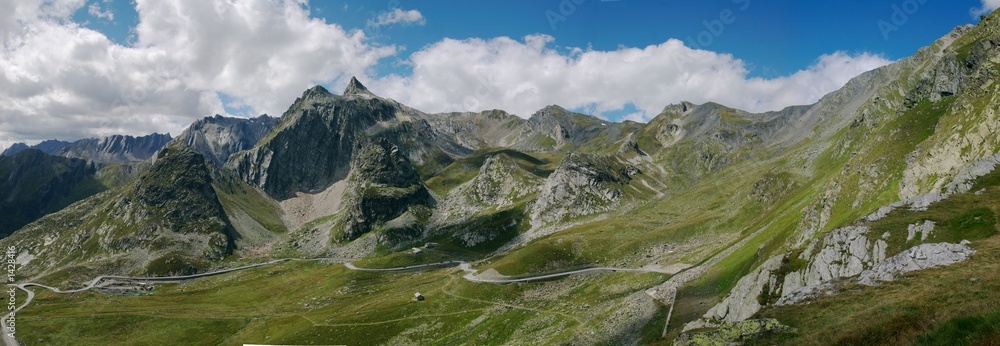 Fototapeta premium rocky swiss mountain panorama