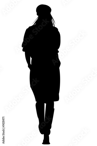 silhouette women in a fashion show (see my portfol